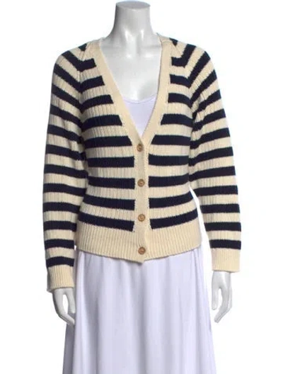 Pre-owned Emerson Fry Striped V-neck Sweater