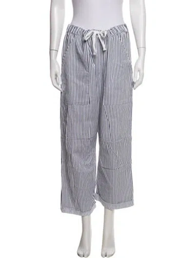 Pre-owned Emerson Fry Striped Wide Leg Pants In Multi