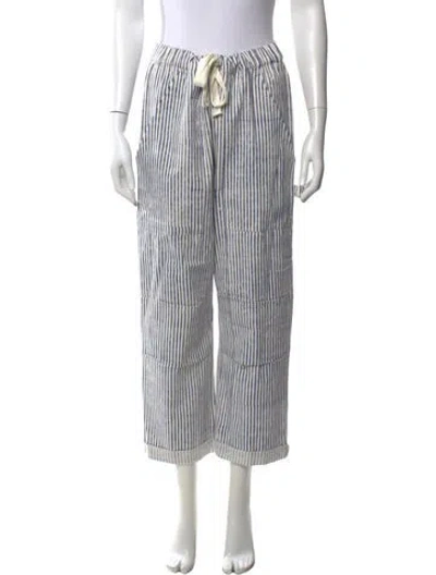 Pre-owned Emerson Fry Striped Wide Leg Pants W/ Tags In Gray