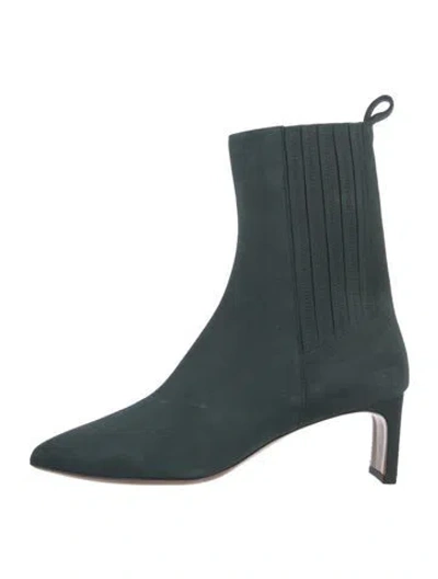 Pre-owned Emerson Fry Suede Chelsea Boots In Green