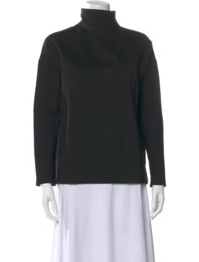 Pre-owned Emerson Fry Turtleneck Long Sleeve Top In Black