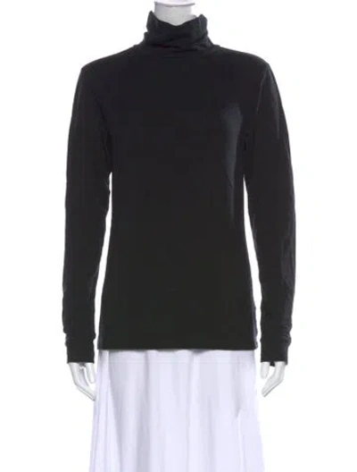 Pre-owned Emerson Fry Turtleneck Long Sleeve Top In Black