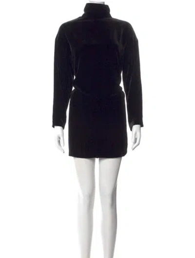 Pre-owned Emerson Fry Turtleneck Mini Dress W/ Tags In Black