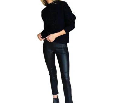 Emerson Fry Vegan Leather Leggings In Black