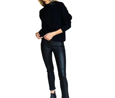 Emerson Fry Vegan Leather Leggings In Black