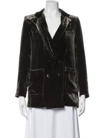 Pre-owned Emerson Fry Velvet Blazer In Brown