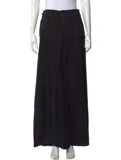 Pre-owned Emerson Fry Wide Leg Pants In Black