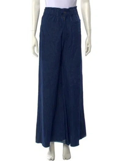 Pre-owned Emerson Fry Wide Leg Pants In Blue