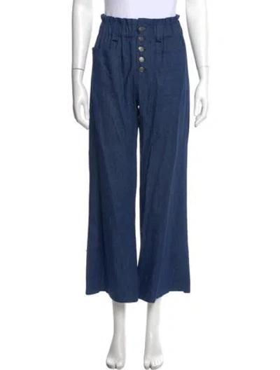 Pre-owned Emerson Fry Wide Leg Pants In Blue