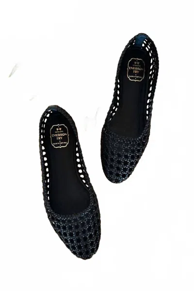 Emerson Fry Women's Frankie Walking Flats In Jet Black