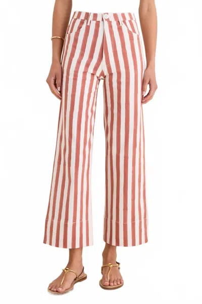 Emerson Fry Women's The Everyday Pant In Sienna Stripe In White