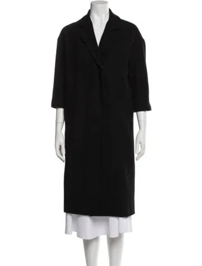 Pre-owned Emerson Fry Wool Coat In Black