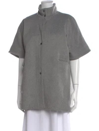 Pre-owned Emerson Fry Wool Short Sleeve Top In Gray