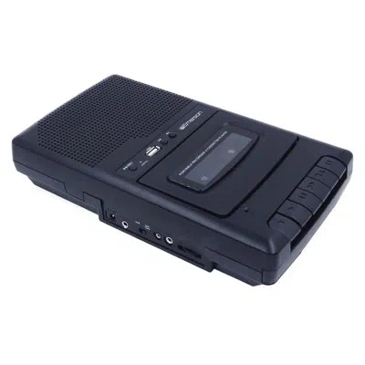 Emerson Portable Cassette Player And Recorder In Black