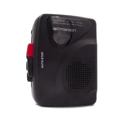 Emerson Portable Cassette Player & Recorder With Am/fm Radio In Black