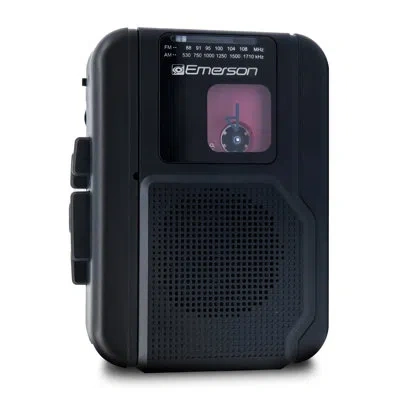 Emerson Portable Cassette Player With Am/fm Radio & Bluetooth In Black