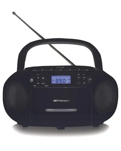 Emerson Portable Cd/cassette Boombox With Am/fm Radio