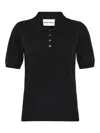 Emerson Renaldi Button-down Polo Shirt In Black