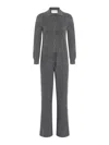 Emerson Renaldi Buttoned Jumpsuit With Pockets In Gray