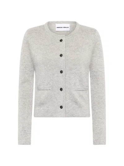 Emerson Renaldi Button-front Welt-pocket Cardigan In Orange