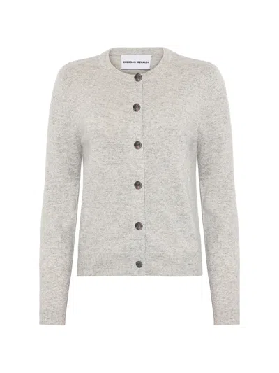 Emerson Renaldi Button-up Knitted Cardigan In Gray