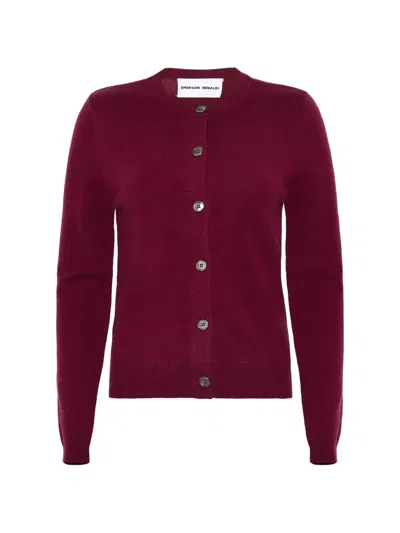 Emerson Renaldi Button-up Knitted Cardigan In Red