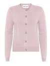 Emerson Renaldi Cardigan With Decorative Buttons In Pink