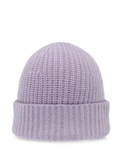 Emerson Renaldi Chunky-knit Beanie Hat In Purple