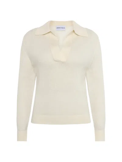 Emerson Renaldi Collared Sweater In White
