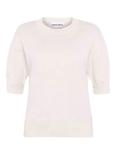 Emerson Renaldi Crew Neck Sweater In White
