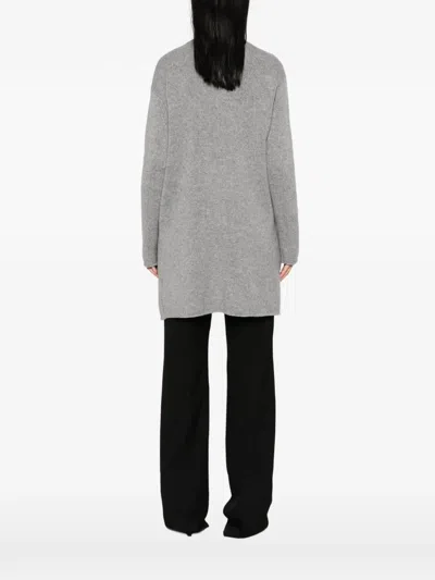 Emerson Renaldi Fine-knit Cardigan In Gray