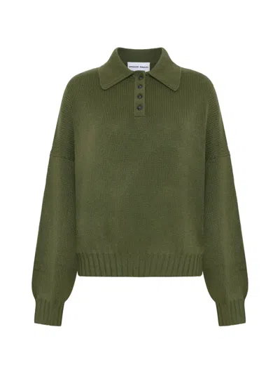 Emerson Renaldi 버튼 폴로 탑 In Green