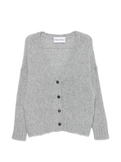 Emerson Renaldi Mélange-effect V-neck Cardigan In Multi