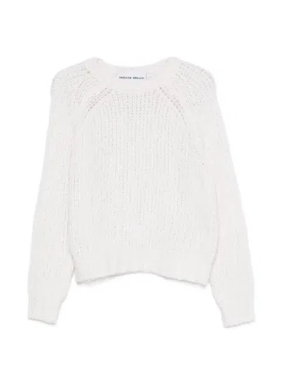 Emerson Renaldi Open-knit Raglan-sleeve Sweater In Multi