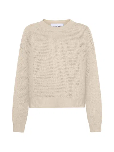 Emerson Renaldi Open-knit Sweater In Neutral