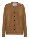 Emerson Renaldi Oversized Cardigan In Brown