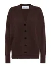 Emerson Renaldi Oversized Cardigan In Brown