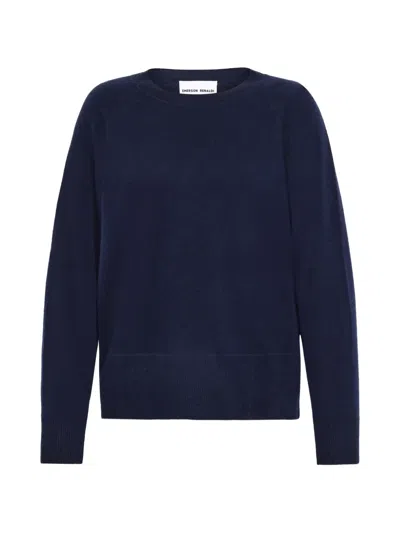 Emerson Renaldi Raglan-sleeve Crew-neck Sweater In Blue