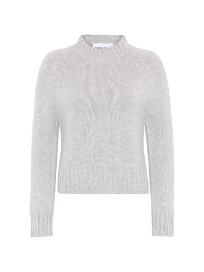 Emerson Renaldi Raglan-sleeve Mock-neck Sweater In Gray