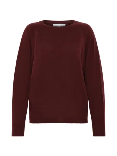 Emerson Renaldi Raglan-sleeve Ribbed-trim Sweater In Red