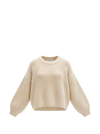Emerson Renaldi Ribbed-knit Crew-neck Sweater In Brown