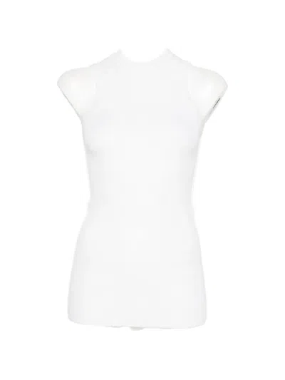 Emerson Renaldi Ribbed-knit T-shirt In Multi