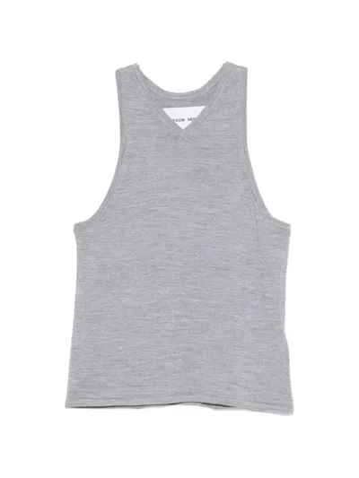 Emerson Renaldi Sleeveless V-neck T-shirt In Gray