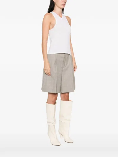 Emerson Renaldi Square-neck Sleeveless Vest In Neutral