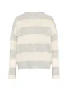 Emerson Renaldi Striped Oversized Sweater In Multi
