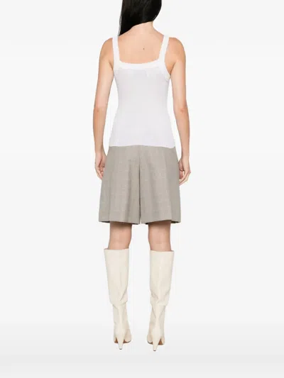 Emerson Renaldi V-neck Sleeveless Vest In White