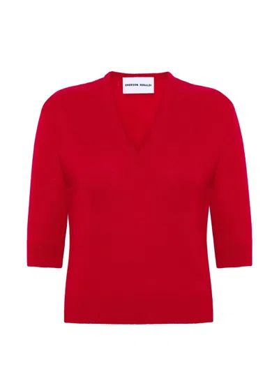 Emerson Renaldi V-neck Sweater In Multi