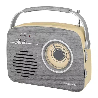 Emerson Retro Am/fm Radio In Gray