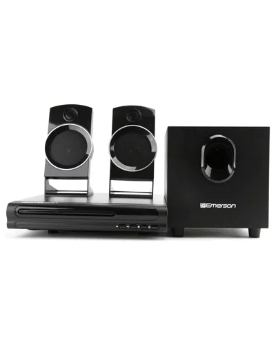 Emerson Speaker Surround Sound System/2.1 Channel Home Theater Dvd Player In Black