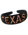 Emerson Street Clothing Co. Texas Longhorns Minerva Headband In Black